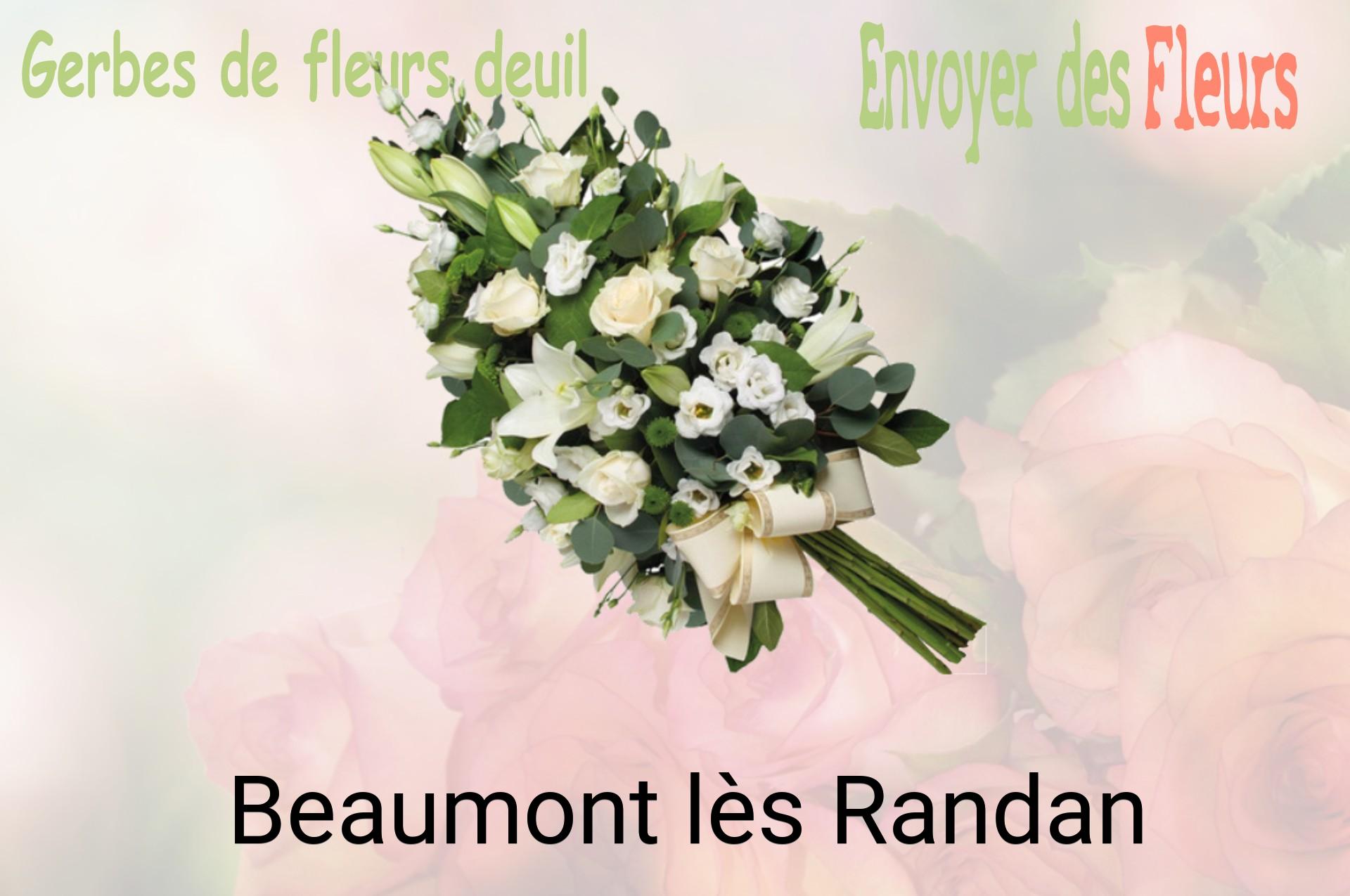 Gerbe de fleurs de deuil livrée à Beaumont-lès-Randan